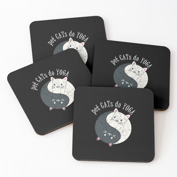 Item preview, yoga Ying and Yang Cats Style designed and sold by Kalli-design.