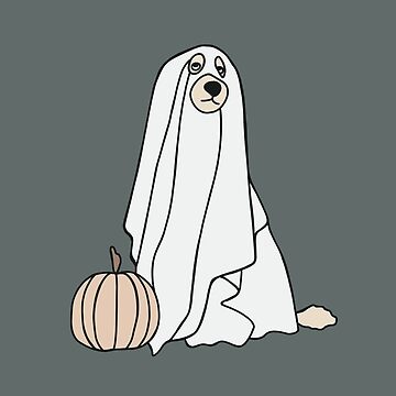 Artwork thumbnail, Ghost Dog and Pumpkin by Rachel McNeil