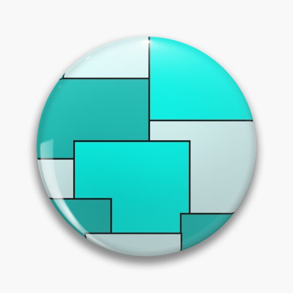 Item preview, Teal Squares designed and sold by AspirePrints.