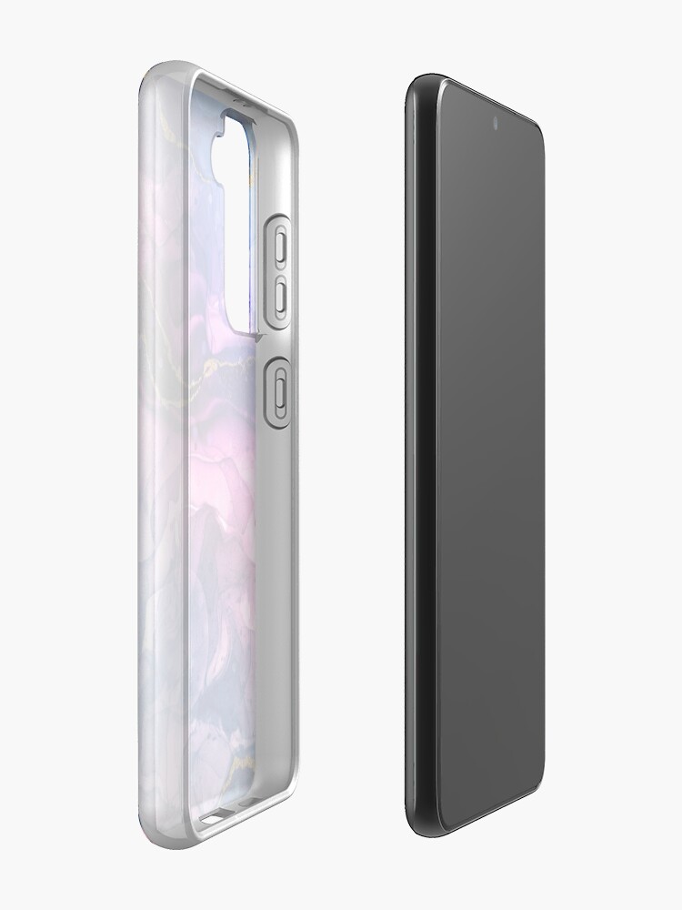 Alternate view of Thunderstorm Marble Alcohol Ink Purple Case & Skin for Samsung Galaxy