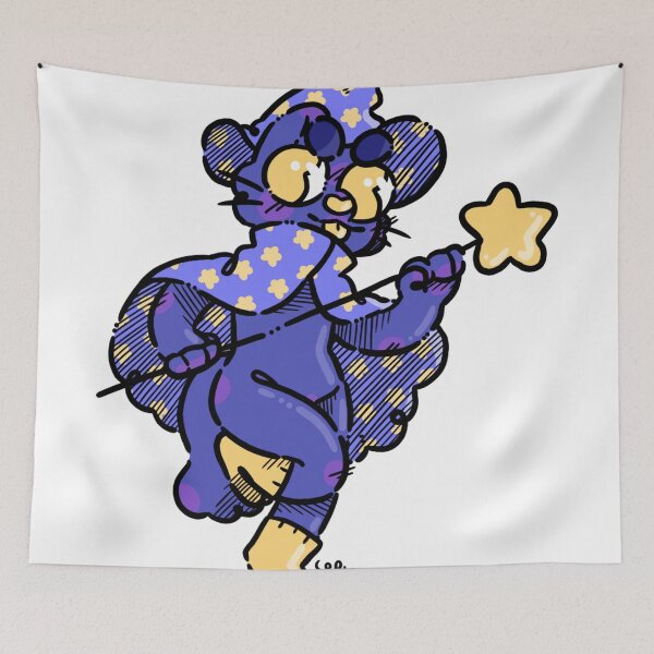 Item preview, Blue Wizard Kitty designed and sold by Hopping Cat.