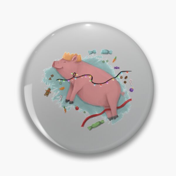 Item preview, ‘Pigging Out at Christmas’ - Pig designed and sold by franelih.