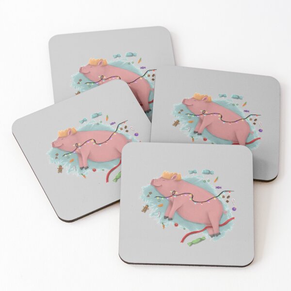 Item preview, ‘Pigging Out at Christmas’ - Pig designed and sold by franelih.