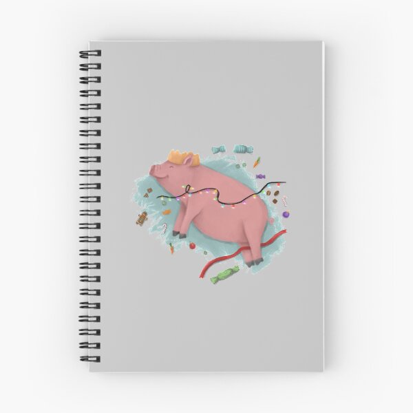 Item preview, ‘Pigging Out at Christmas’ - Pig designed and sold by franelih.