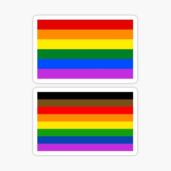 Inclusive Rainbow Flag Stickers 2 For 1 Sticker For Sale By Sargealex Redbubble