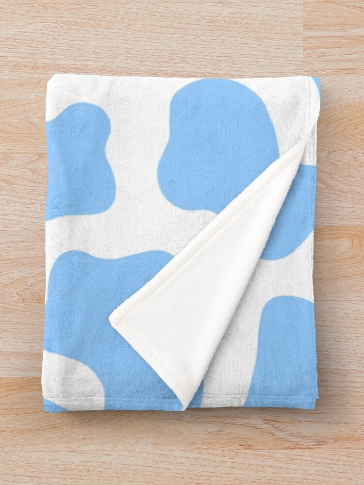 aesthetic blue cow print