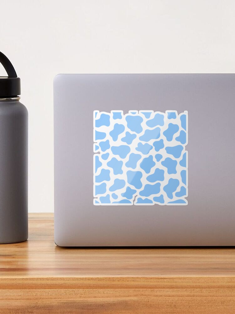 Baby Blue Cow Print Pattern Water Bottle