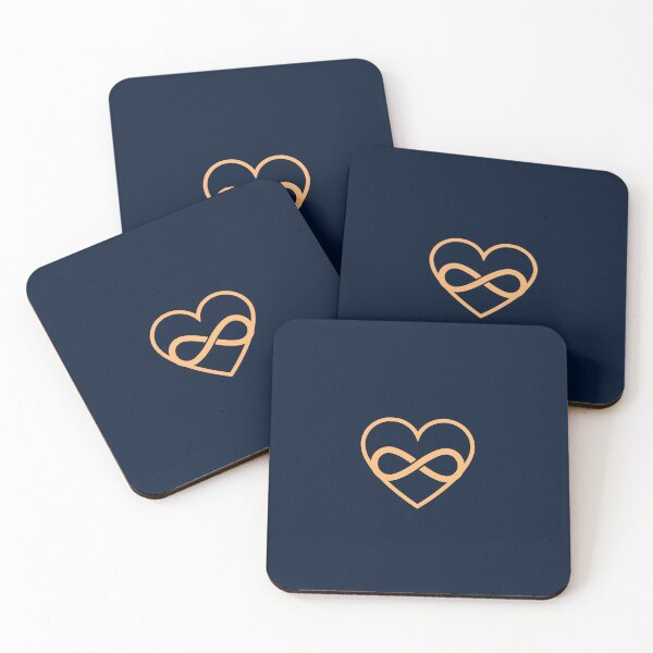 Item preview, polyamory heart beige on blue designed and sold by chihuahuashower.
