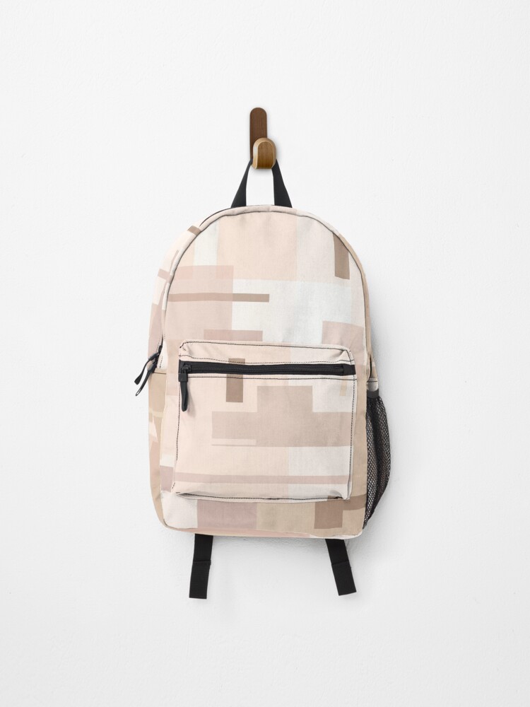 Geometry Abstract Neutral Boho Backpack