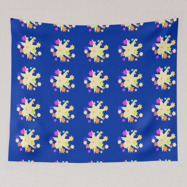 Item preview,  happy stars blue background designed and sold by miaterinka.