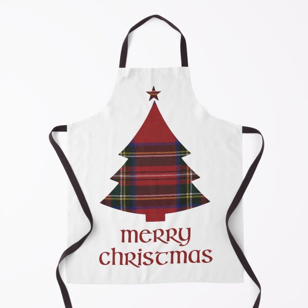 Aperçu de l'œuvre Arbre de Noël joyeux tartan écossais Royal Stewart créée et vendue par CoolYule.