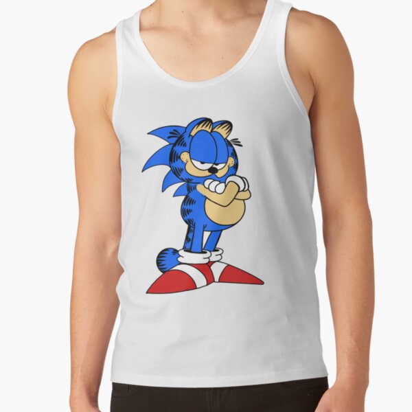 Sanic the Garfield Tank Top
