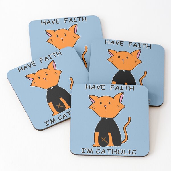 Item preview, Have faith, i am cat catholic colorful not a dogtor trust me designed and sold by ideasfinder.