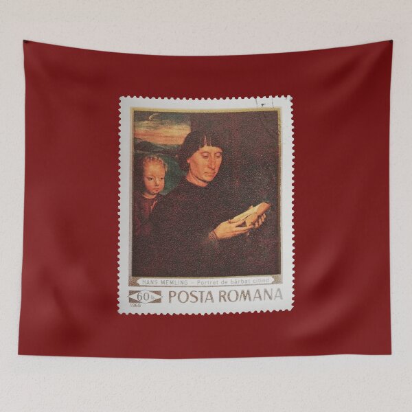 Item preview, Hans Memling - Portrait of a Man Reading 1969 Stamp designed and sold by StampCollection.