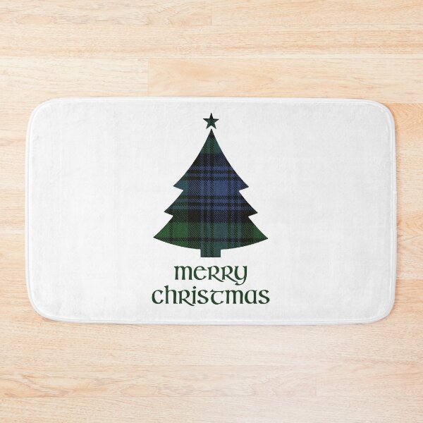 Item preview, Black Watch Scottish Tartan Merry Christmas Tree designed and sold by CoolYule.
