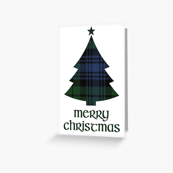 Christmas Tartan Topiary Tree Holiday Photo Card - WH