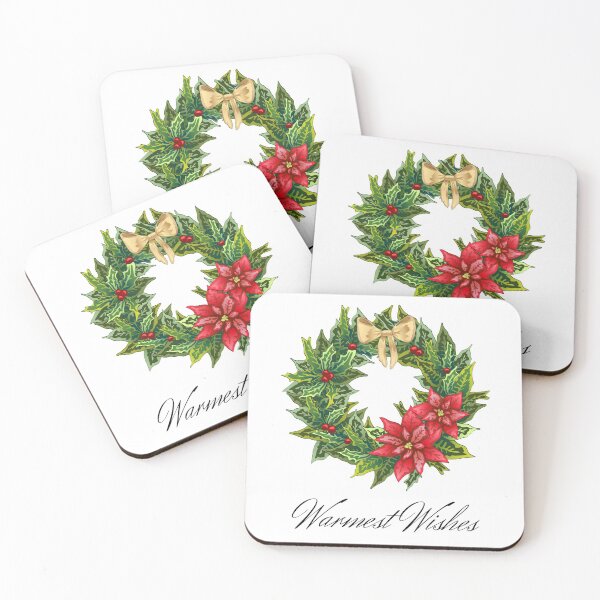 Item preview, Christmas Card with Wreath designed and sold by shornaiter.