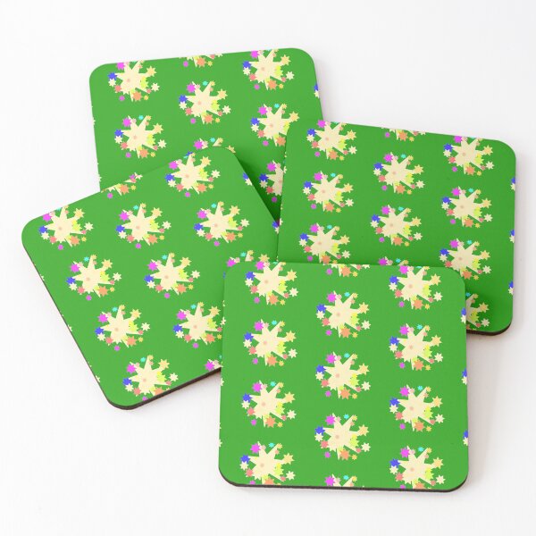 Item preview, happy stars green background designed and sold by miaterinka.