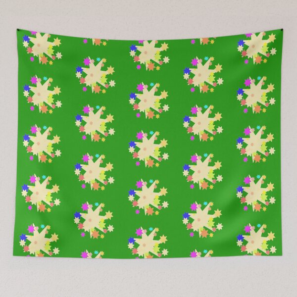Item preview, happy stars green background designed and sold by miaterinka.