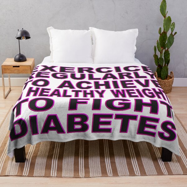 Item preview, EXERCICE REGULARLY TO ACHIEVE A HEALTHY WEIGHT TO FIGHT DIABETES - HAPPY WORLD DIABETES DAY designed and sold by Ralek.