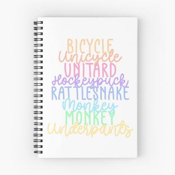Item preview, Monkey Monkey Underpants Rainbow Fan Quote White designed and sold by Sunny Collections.