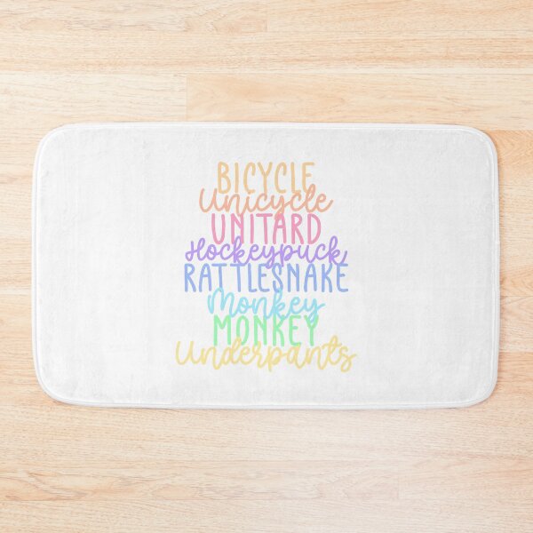 Item preview, Monkey Monkey Underpants Rainbow Fan Quote White designed and sold by Sunny Collections.