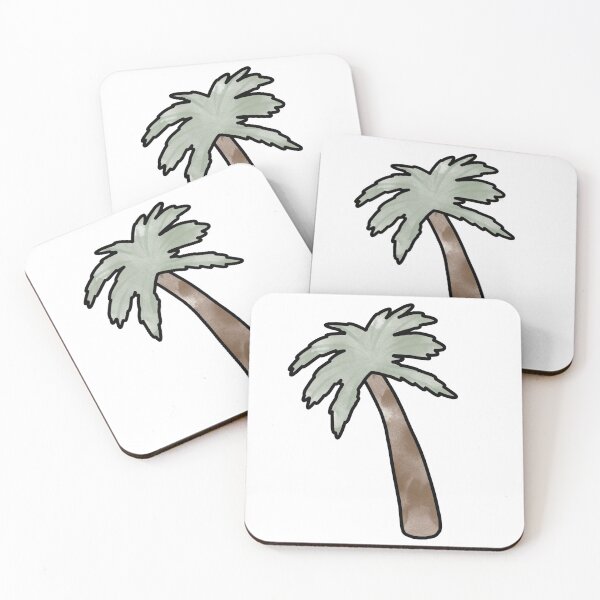 Item preview, Watercolour palm tree designed and sold by -crafty-cat-.