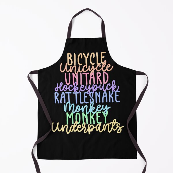 Item preview, Monkey Monkey Underpants Rainbow Fan Quote Black designed and sold by Sunny Collections.
