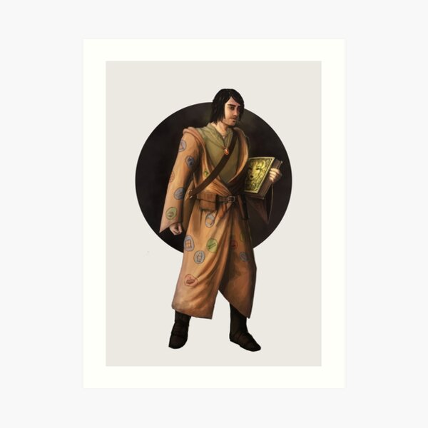Warlock Adventurer Fantasy Print Art Print
