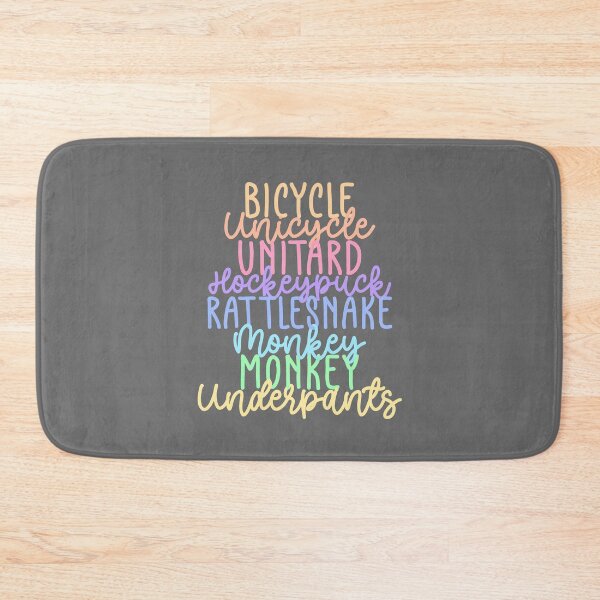 Item preview, Monkey Monkey Underpants Rainbow Fan Quote Grey designed and sold by Sunny Collections.