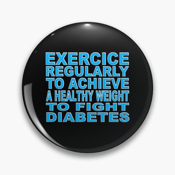 Item preview,  EXERCICE REGULARLY TO ACHIEVE A HEALTHY WEIGHT TO FIGHT DIABETES - HAPPY WORLD DIABETES DAY designed and sold by Ralek.