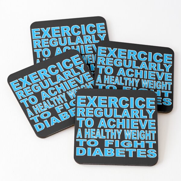 Item preview,  EXERCICE REGULARLY TO ACHIEVE A HEALTHY WEIGHT TO FIGHT DIABETES - HAPPY WORLD DIABETES DAY designed and sold by Ralek.