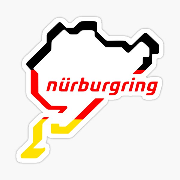 Bike Nurburgring Track NEVERBEEN funny Car Sticker Decal For Car Van 4x4 Bike 