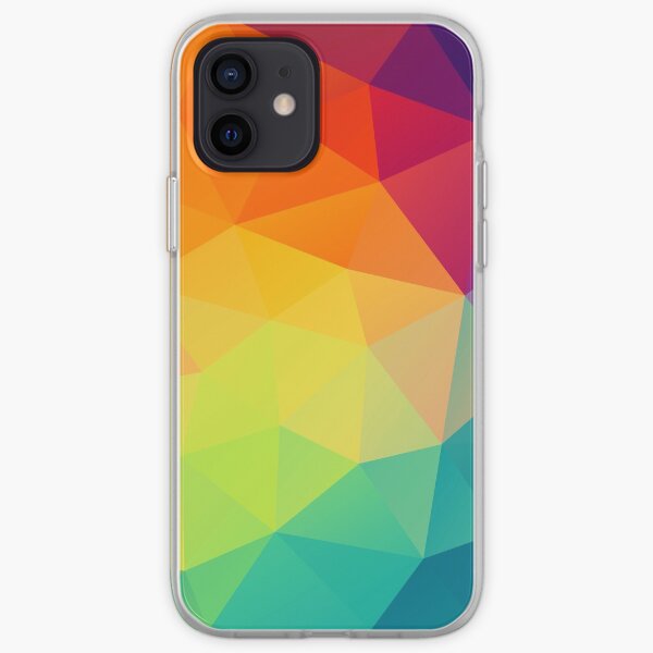 colorful crystal pattern iPhone Soft Case