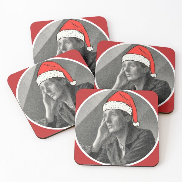 Item preview, Virginia Woolf Wearing A Santa Hat designed and sold by Jordbord.
