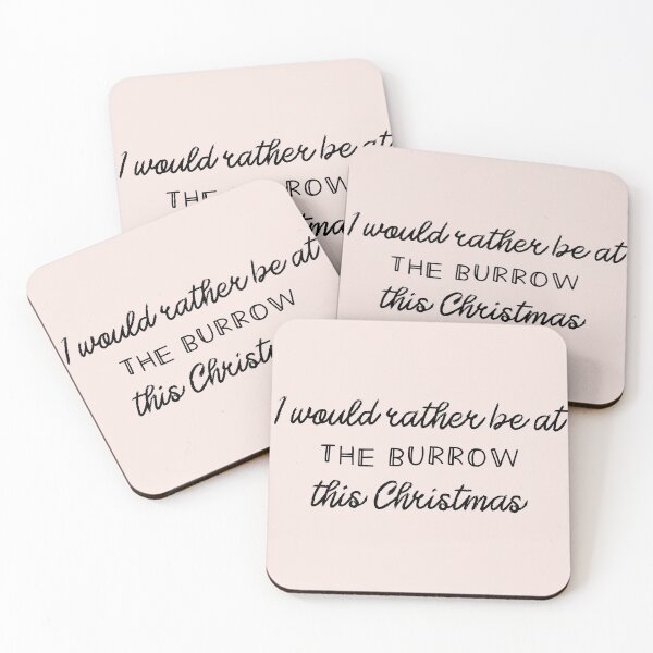 Item preview, I'd Rather Be At The Burrow This Christmas Funny Quote designed and sold by ravenmandyshop.