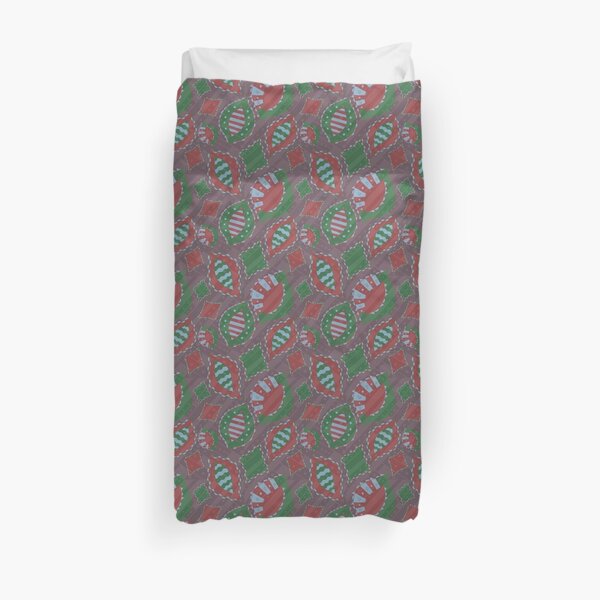 Christmas Celebration Doodles Duvet Cover