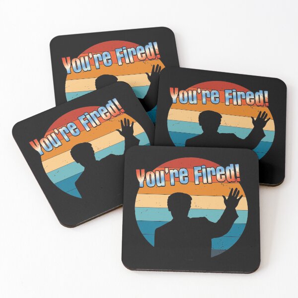 Item preview, You're Fired - Funny March For Donald Trump Quote (Vintage Classic Retro Style - Dirty Distressed Grunge Look - Sunny Sunset Design) designed and sold by SassyClassyMe.