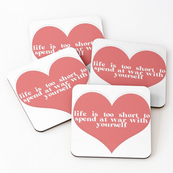 Item preview, Life is too short to spend at war with yourself designed and sold by ManyaMalhotra.