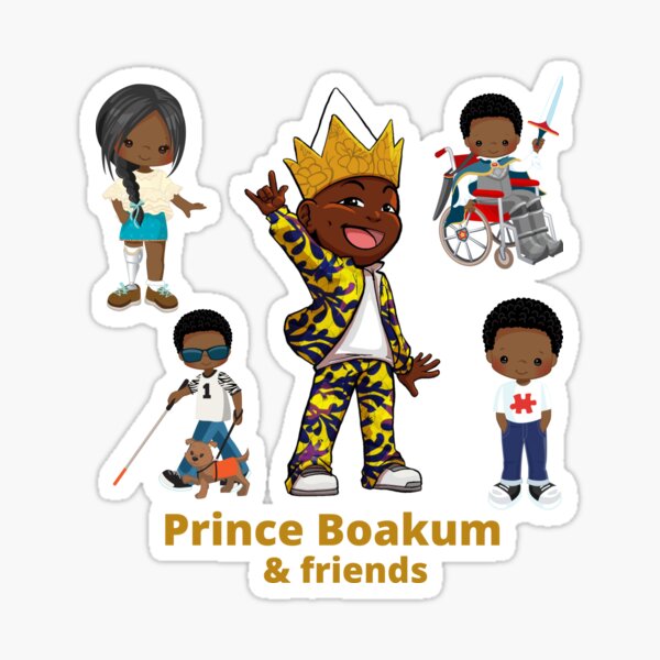 PRINCE BOAKUM AND FRIENDS  Sticker