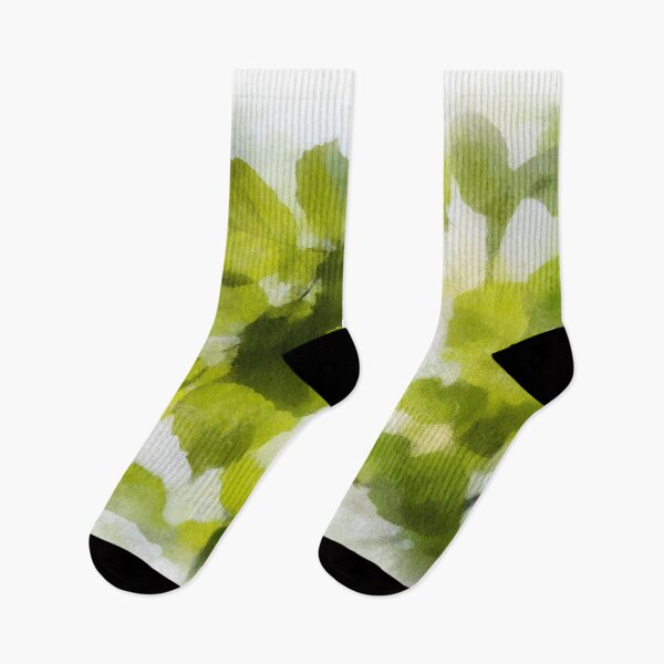 Item preview, Branch with young green leaves. Watercolor imitation. designed and sold by Veronika2V.