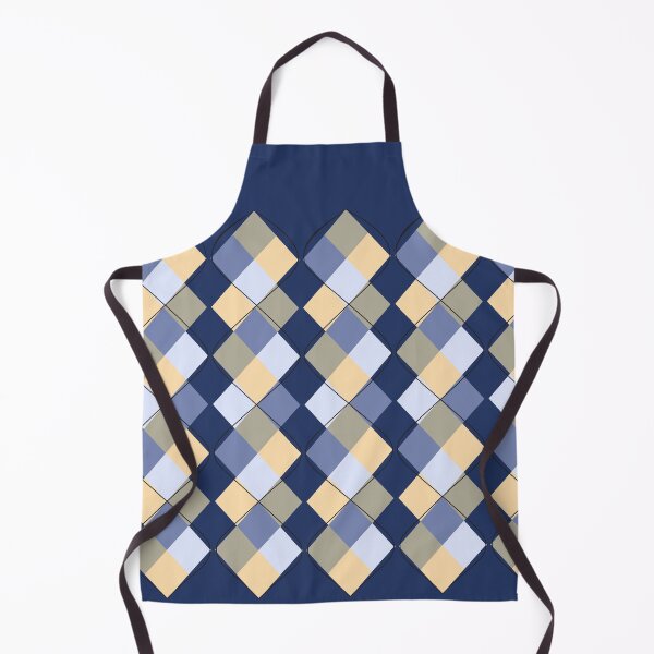 Item preview, Blue Beige and Olive Drab Squares and Argyle  designed and sold by tulipdesign.