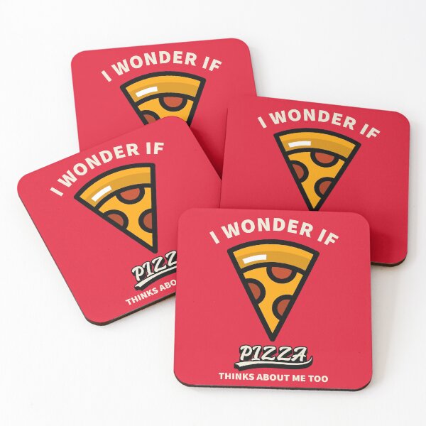Item preview, I Wonder if Pizza Thinks About Me Too designed and sold by color-garden.