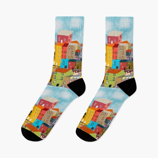 Item preview, Colorful Houses In Italy designed and sold by Gabrielle Freitas.