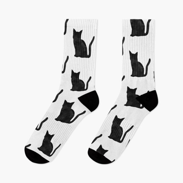 Item preview, Black watercolour cat designed and sold by -crafty-cat-.
