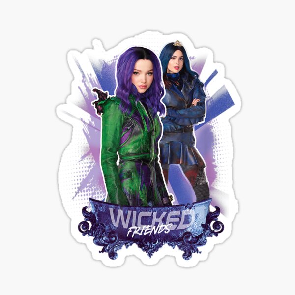 Descend 3 Mal and Evie Wicked Friends Sticker