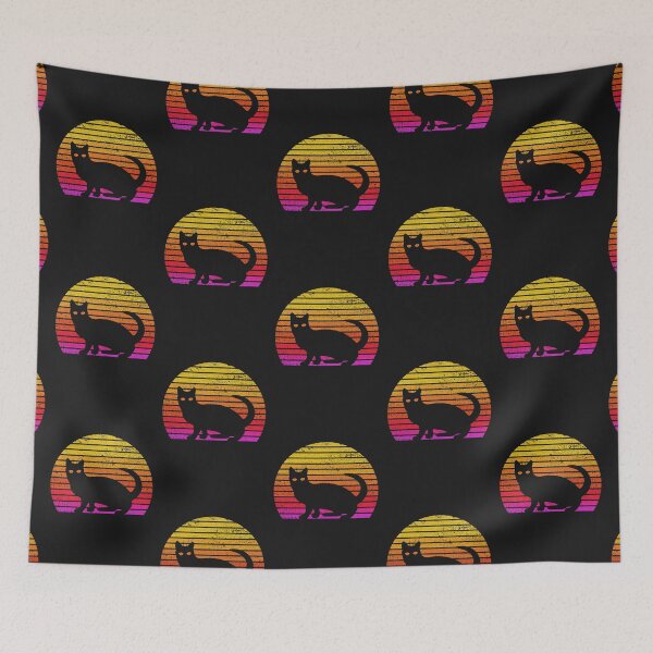 Item preview, Retro sun cat designed and sold by WOWSOMETHINGNEW.