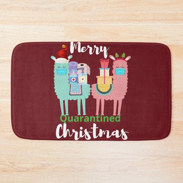Item preview, Merry Quarantined Christmas, pandemic holiday, quarantine holiday, christmas quarantined designed and sold by davlinaArt.