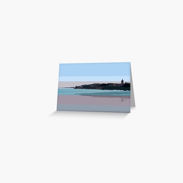 West Sands at Sunset, St Andrews, Scotland Greeting Card