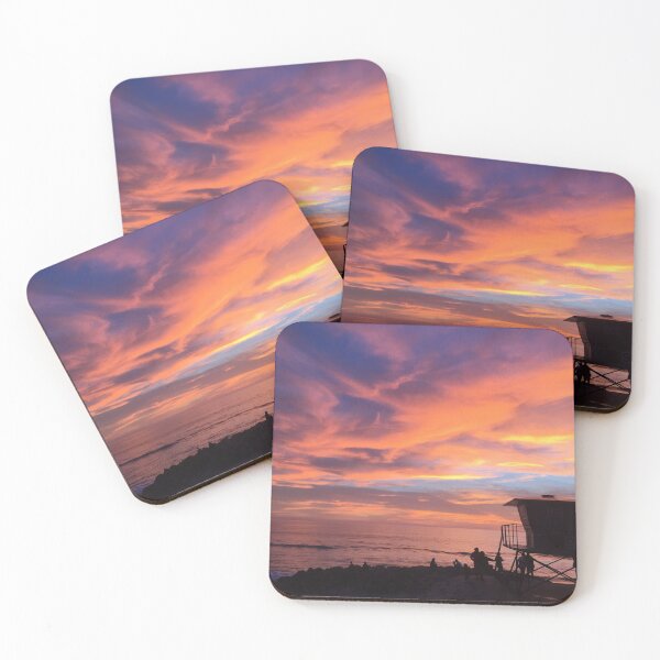 Item preview, Lifeguard tower at sunset  designed and sold by SashaSprite.